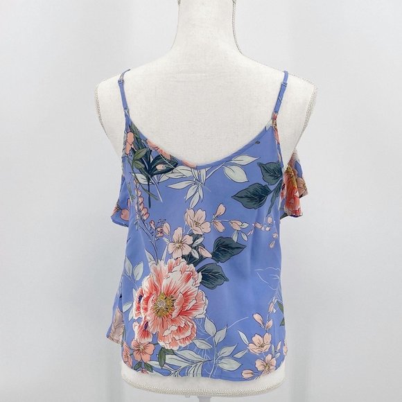 SOLD Yumi Kim Floral Rainforest Peri Rise Shine Blouse - Picture 3 of 9